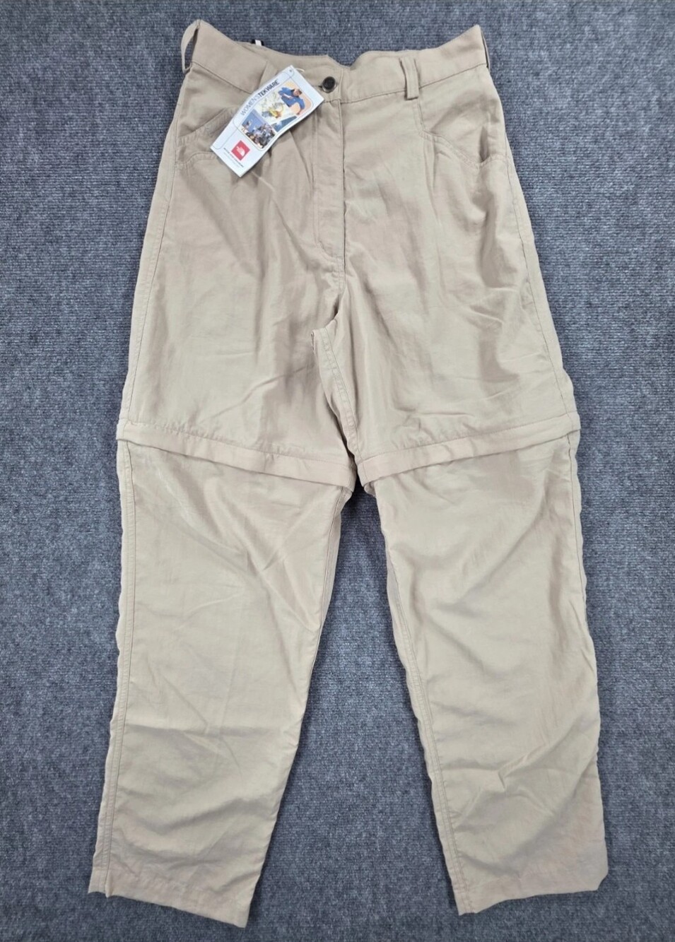 NWT The North Face Women's Size 10 Convertible Pants Shorts Hiking Khaki/Tan